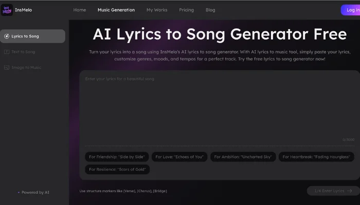 insmelo lyrics to song