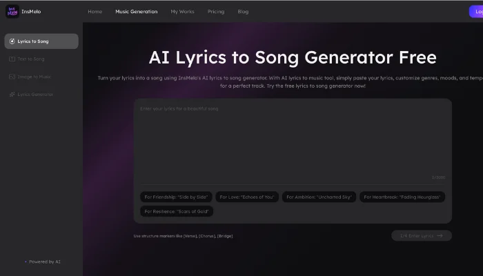 insmelo lyrics to song