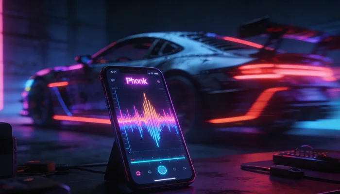 Using an AI phonk music maker to create drift phonk for car edits