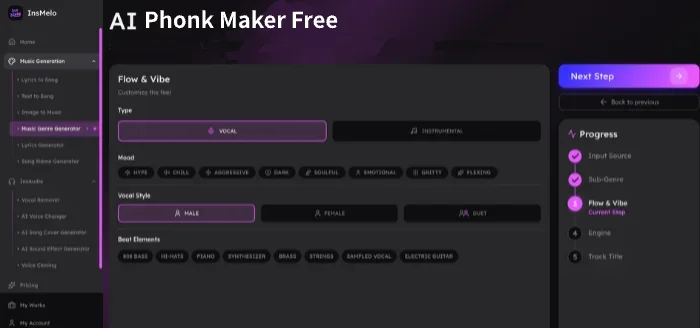 How to make Brazilian phonk with InsMelo AI