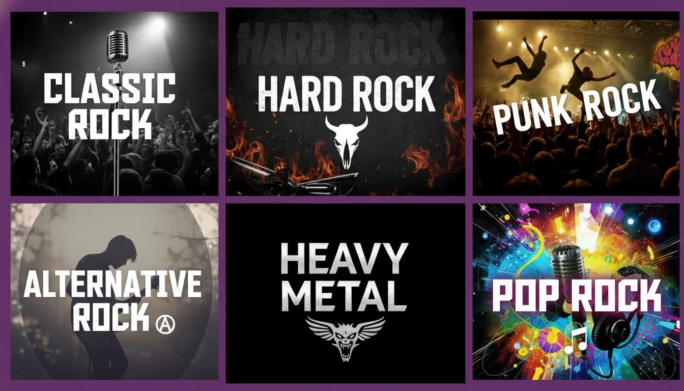 Make rock music online with these rock subgenres