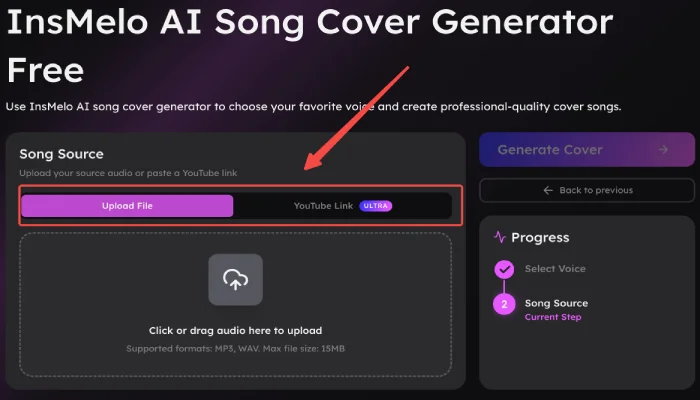 how to make ai cover songs - step2
