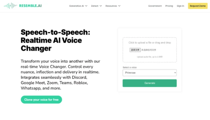 best voice changer for resemble ai