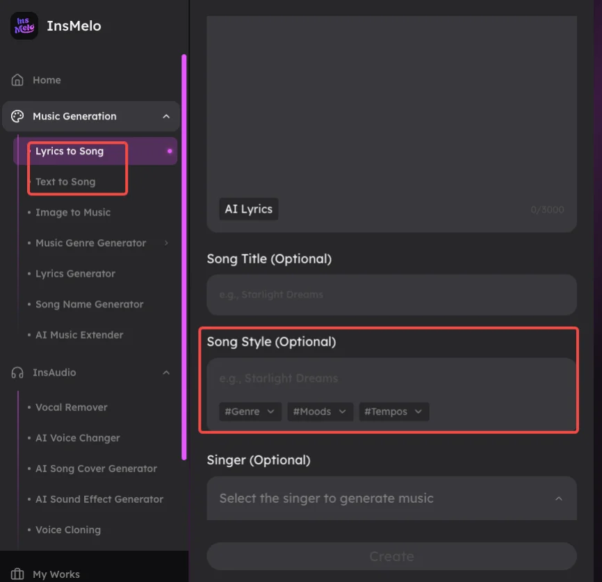 Create your own birthday hit song with InsMelo AI music generator
