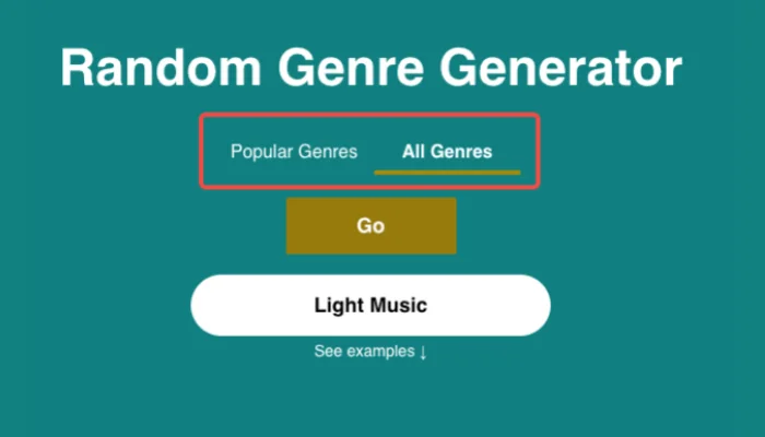 random genre generator music