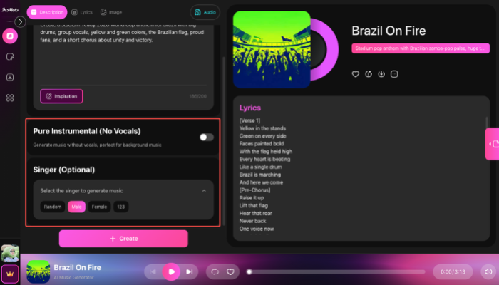 world cup song ai
