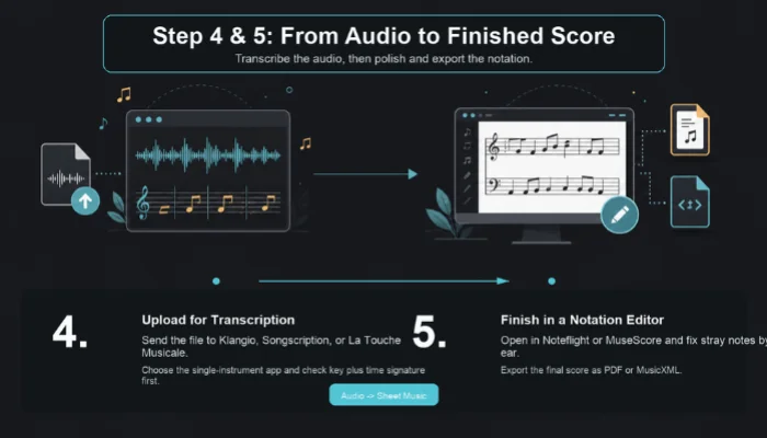 convert audio to sheet music online free