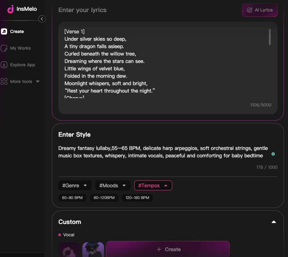 Steps to Make a Song Using ChatGPT & InsMelo