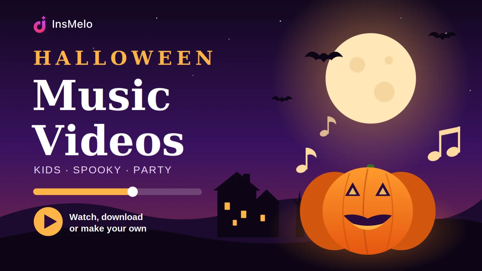 halloween music videos maker-InsMelo